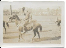 Snapshot Photograph of California Senator William Gibbs McAdoo on Horseback