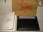 100% AUTHENTIC NEW MEN CHRISTIAN LOUBOUTIN KIOS EMPIRE BLACK CARD WALLET/CASE — photo 3
