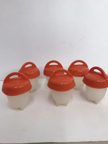 Silicone Egglettes Egg Cooker Hard Boiled Without the Shell Set Of 6