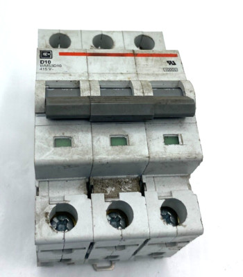 Cutler-Hammer D10 WMS3D10 Circuit Breaker 415V 3 Pole 