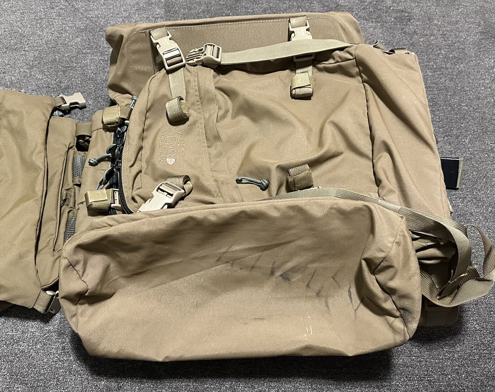 USGI Mystery Ranch Crewcab Coyote w/side pouches Made in USA eBay