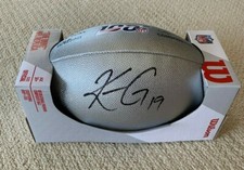 Kenny Golladay Detroit Lions Signed Silver 100 Seasons Football w/ COA