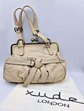 Xude Soft Leather Beige Bag Shoulder Grab Large