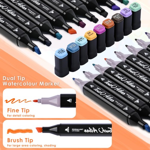 80-Farbe Acrylstifte Marker Set Permanent Pen Für DIY Graffiti Sketch Dual Pen - Bild 5 von 15