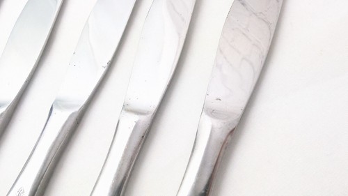 Interpur Japan Jardinera Lot of 5 Dinner Knives Daisy Floral Stainless Flatware - Picture 5 of 9
