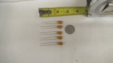 Qty 5 pcs Sprague 100uf 20V 10 Tantalum Radial Capacitors, 199D series