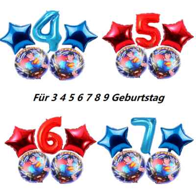Superman Folien Helium Luft Ballon Für 3-9 Jungen Kinder Geburtstag Party Deco