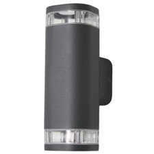 Litecraft Up & Down Outdoor GU10 IP44 Rated Garden Wall Light - Grey Clearance  