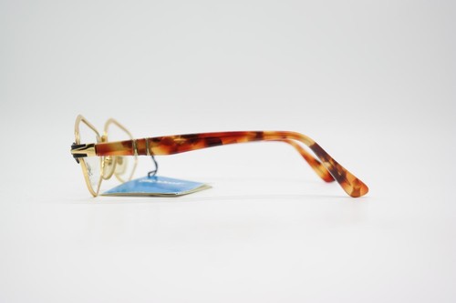 Vintage Brille Persol ATHENA MD Gold Schwarz Braun Eckig Brillengestell - Picture 2 of 6