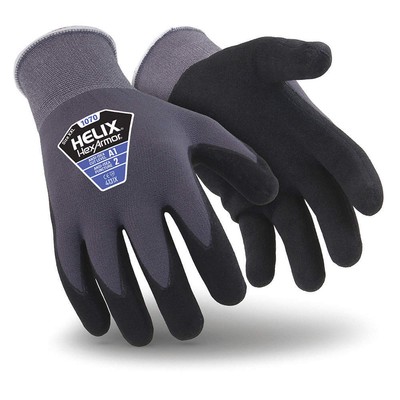 HEXARMOR 1070-L (9) Coated Gloves,Nylon,L,PR 54WJ46