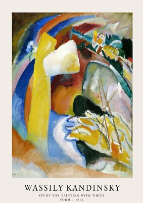 Study for Painting with White Form Wassily Kandinsky, Abstract Poster Print