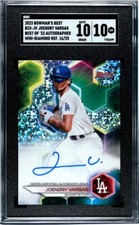 2023 Bowman's Best Best of '23 Joendry Vargas Auto Mini Diamond SGC 10 Gem /25