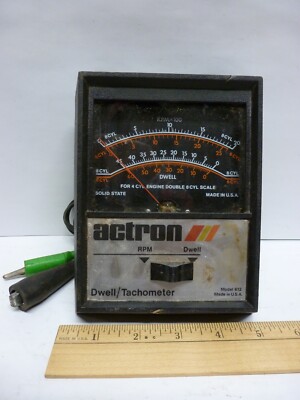 *UNTESTED* Actron Dwell Tachometer 612 Black Vintage Made In USA | eBay