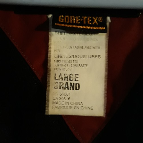 Chaqueta Pullover Grande Vintage THE NORTH FACE Años 90 RAGE GTX Granate Negra GORETEX - Imagen 8 de 19