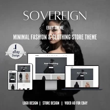 Sovereign ebay template, Ebay Listing Template Design Professional Mobile Logo