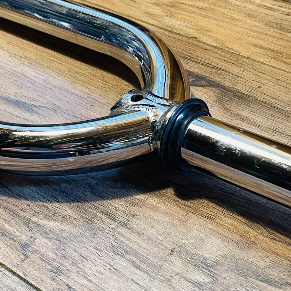 Mid-90s GT Butted Cr-Mo BMX Fork 1-Inch 1" 20 Wheel Chrome + Crown Race - Image 3 of 4