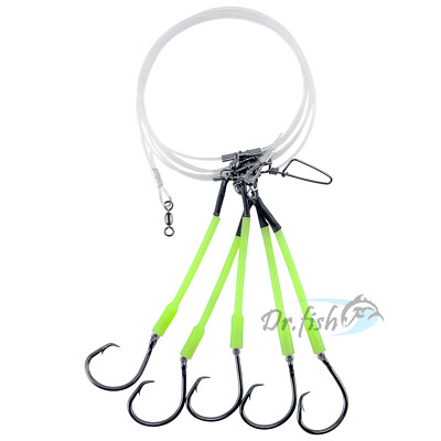 Deep Drop Snapper Rigs Bottom Fishing Rig Circle Hooks 2Pcs