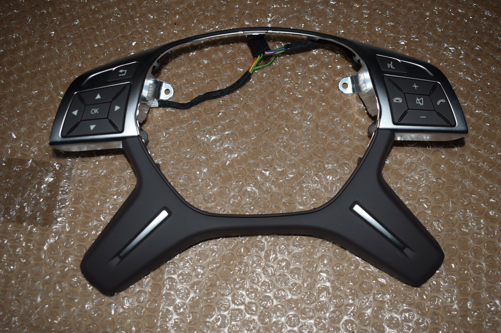 Original Mercedes lenkradblende Chrom mit Tasten a1669051900 
