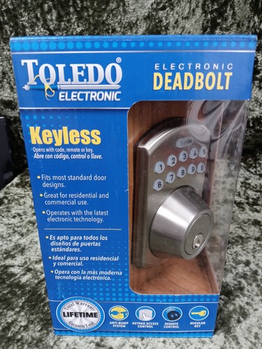 Toledo Deadbolt Keyless Combination Universal Stainless Steel Door Lock CV180E - 第 1/7 張圖片