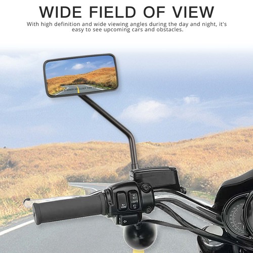 2x Black Motorcycle Rear View Side Mirrors 10mm For Honda CL90 CL100 CL125 CT90 - Picture 4 of 11