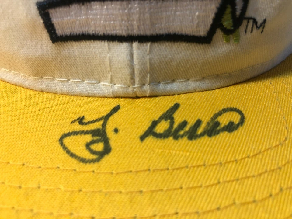 Yogi Berra Signed Autographed Yogi Bear Toons American Needle Cap Hat JSA - Image 2 of 4