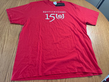 150th Kentucky Derby Churchill Downs Graphic T Shirt XL Red New with tags