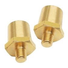  1 Pair M8 Thread Male Battery Terminal Charging Post, Brass Battery Post 