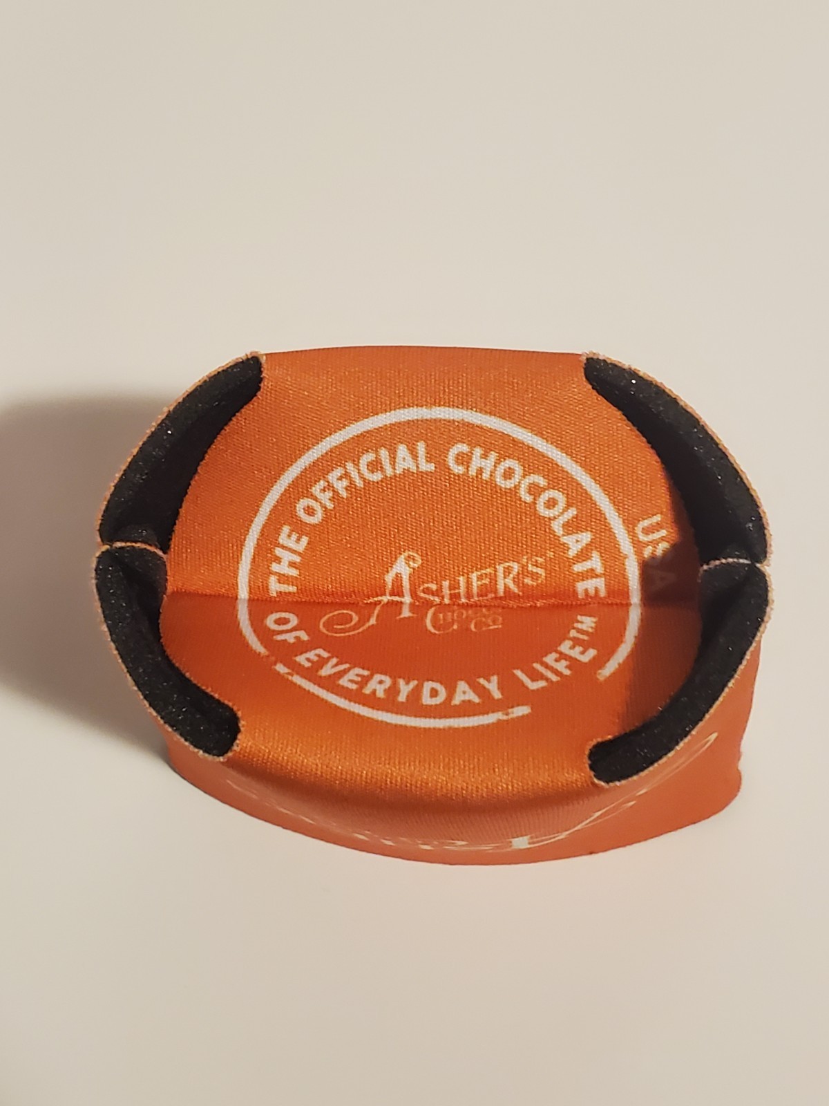 ASHER'S CHOCOLATE CANDY COMPANY PROMO DRINK CAN BOTTLE COOZIE HOLDER KOOZIE