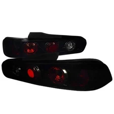 Spec-D Tuning LT-INT942BB-TM Euro Tail Lights Glossy Black Housing with Smoke...