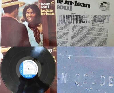 Jackie McLean LP "Bout Soul" Blue Note BST 84284 AUDITION COPY - Van Gelder - Photo 1/4