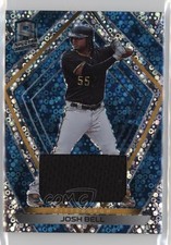2020 Panini Chronicles Spectra Neon Blue Prizm Swatches 34/99 Josh Bell #45 0zg6