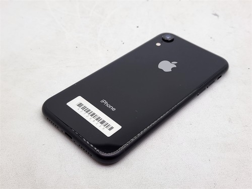 Teléfono inteligente Apple iPhone XR 64 GB AT&T SOLO negro A1984 IMEI transparente iOS18 ~ SCRTCH - Imagen 9 de 17