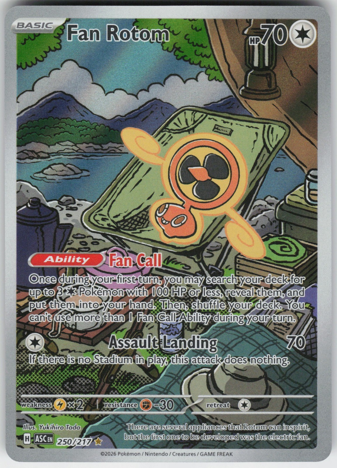 Fan Rotom Illustration Rare ME: Ascended Heroes 250/217 NM