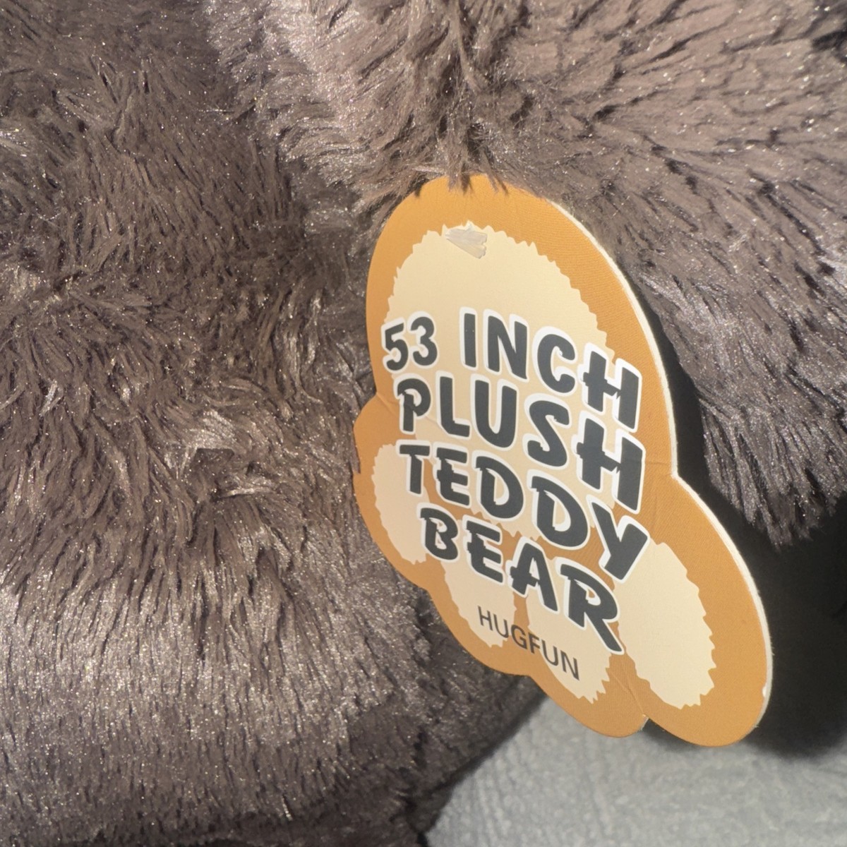 Hugfun Giant 53” Plush Jumbo Teddy Bear Dark Brown Extra