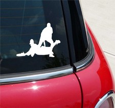 BASEBALL #8 BASEMAN RUNNER SLIDE INTO BASE GRAPHIC DECAL STICKER ART CAR WALL