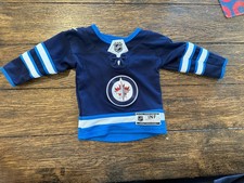 Winnipeg Jets NHL Infant Jersey Navy Blue Officially Licensed Size 12-24