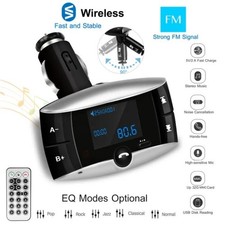 Car Mounted Wireless FM Transmitter 1.5 Inches Screen Strong FM Signal