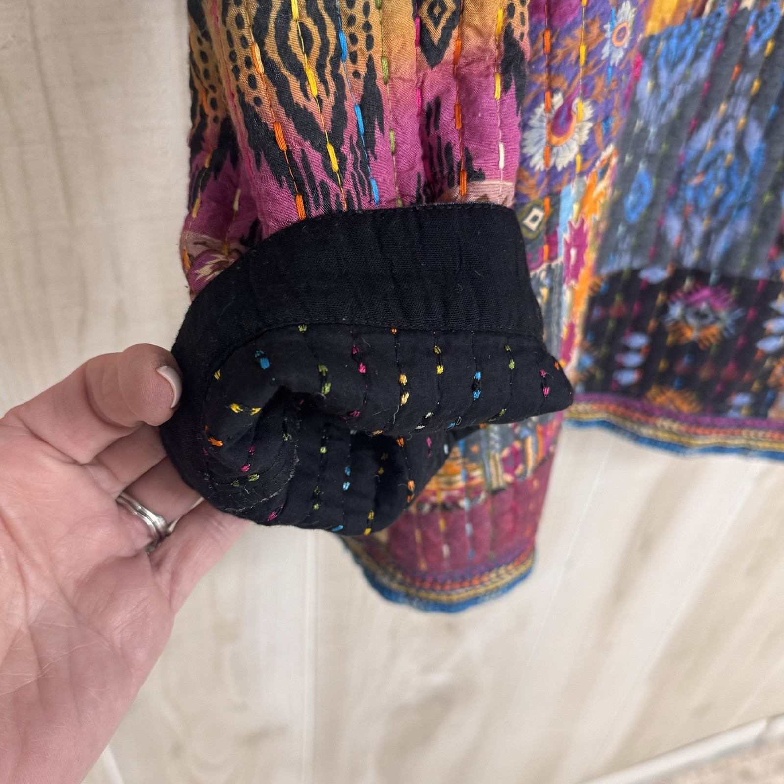 John Mark Women’s Patchwork Quilted Jacket | Boho… - image 13