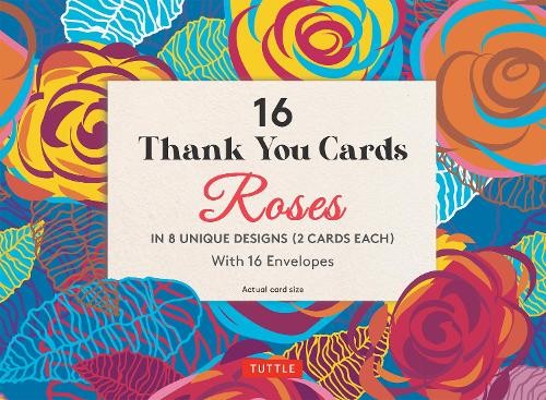 16 Thank You Cards, Roses by  Tuttle Studio - 9780804857826