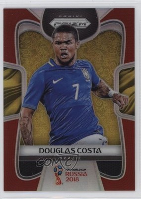 2018 Panini Prizm World Cup Red Prizm 27/149 Douglas Costa #33 04ae