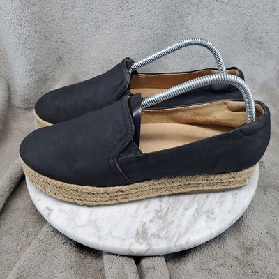 Naturalizer Shoes Womens Size 9 Black Whitley Man Made Espadrille