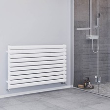 Blyss Designer Radiator White Horizontal Steel Wall Mounted (H)60x(W)100cm