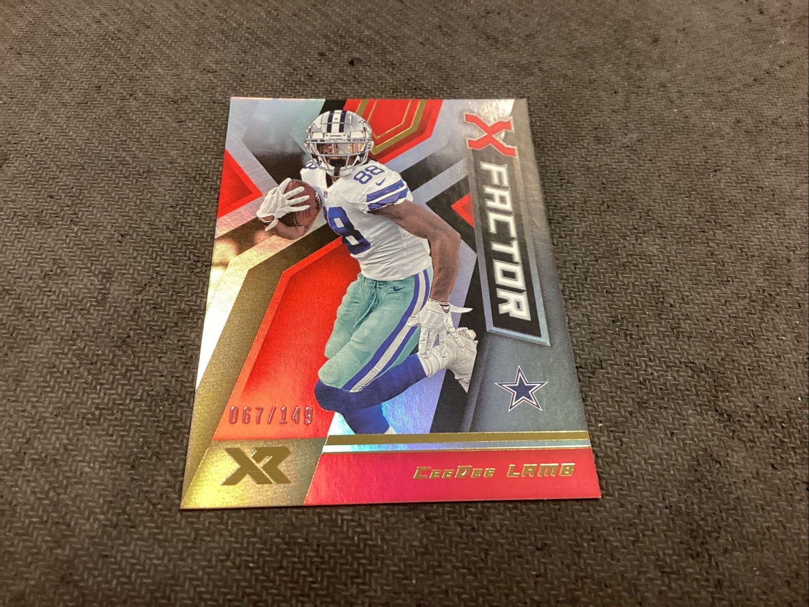 CeeDee Lamb Panini XR X-Factor #16 Red
