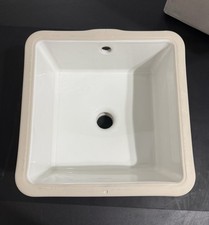 KOHLER K-8188-0 Verticyl 13" Square Undermount Bathroom Sink White READ