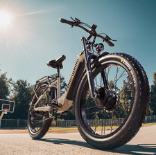 NEW Dual Motor Electric Bike 26" Fat Tyre 17.5Ah 48V E-Mountain Bike US STOCK