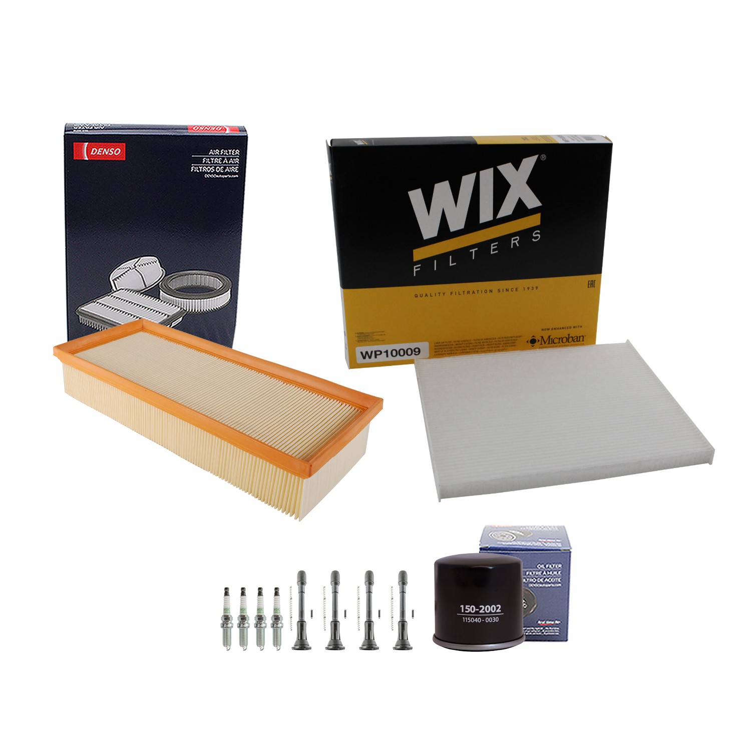 Denso Tune Up Kit NGK 4 Spark Plugs  Boots Kit for Altima S 2.5 L4 QR25DE Coupe