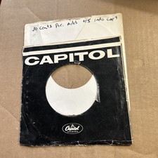 1 Company Sleeve Only Capitol Black White Logo Glossy