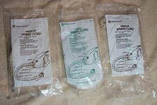  3 Western Electric Modular Telephone Spring Cords. Ivory  Beige. NOS H4DU