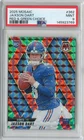 2025 Panini Mosaic Jaxson Dart RED & GREEN CHOICE PRIZM Rookie #362 PSA 9 GIANTS