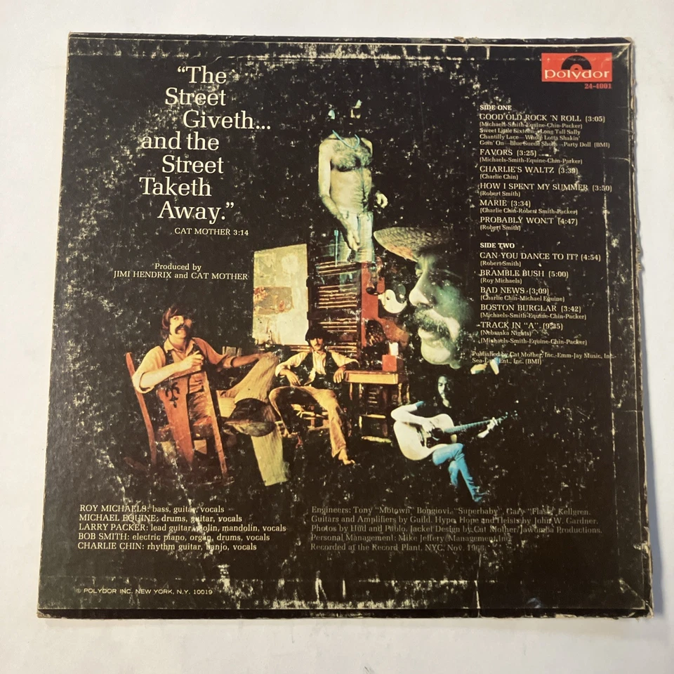 Cat Mother And The All Night Newsboys - The Street Giveth LP 1968 24-4001 VG+ Foto 2 de 3